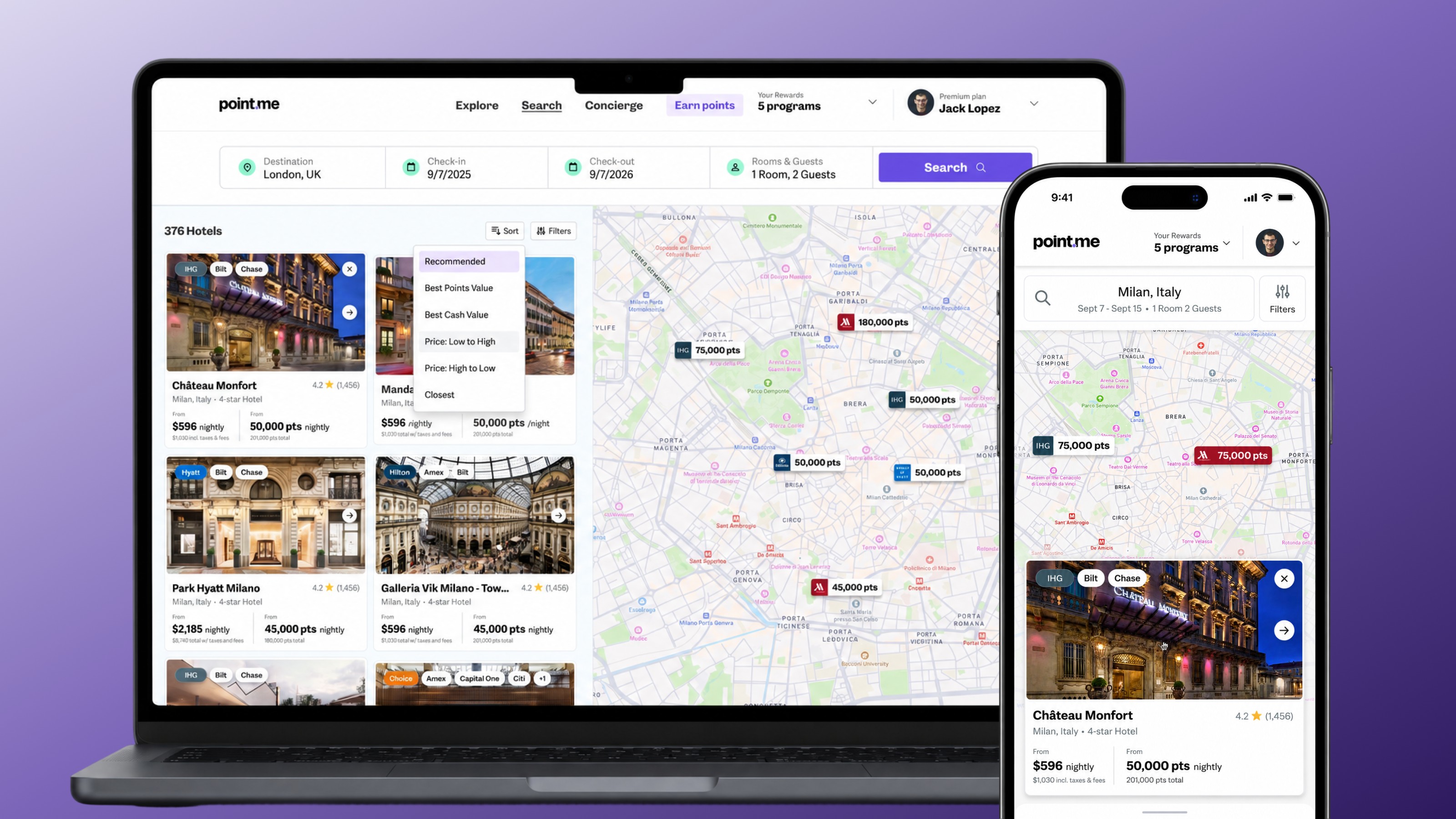Point.me Hotels and Flights